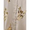 Kaslead New Arrival Women's Fashion Style Sequin Embroider Satin Shirt Casual Straight Trousers Suit