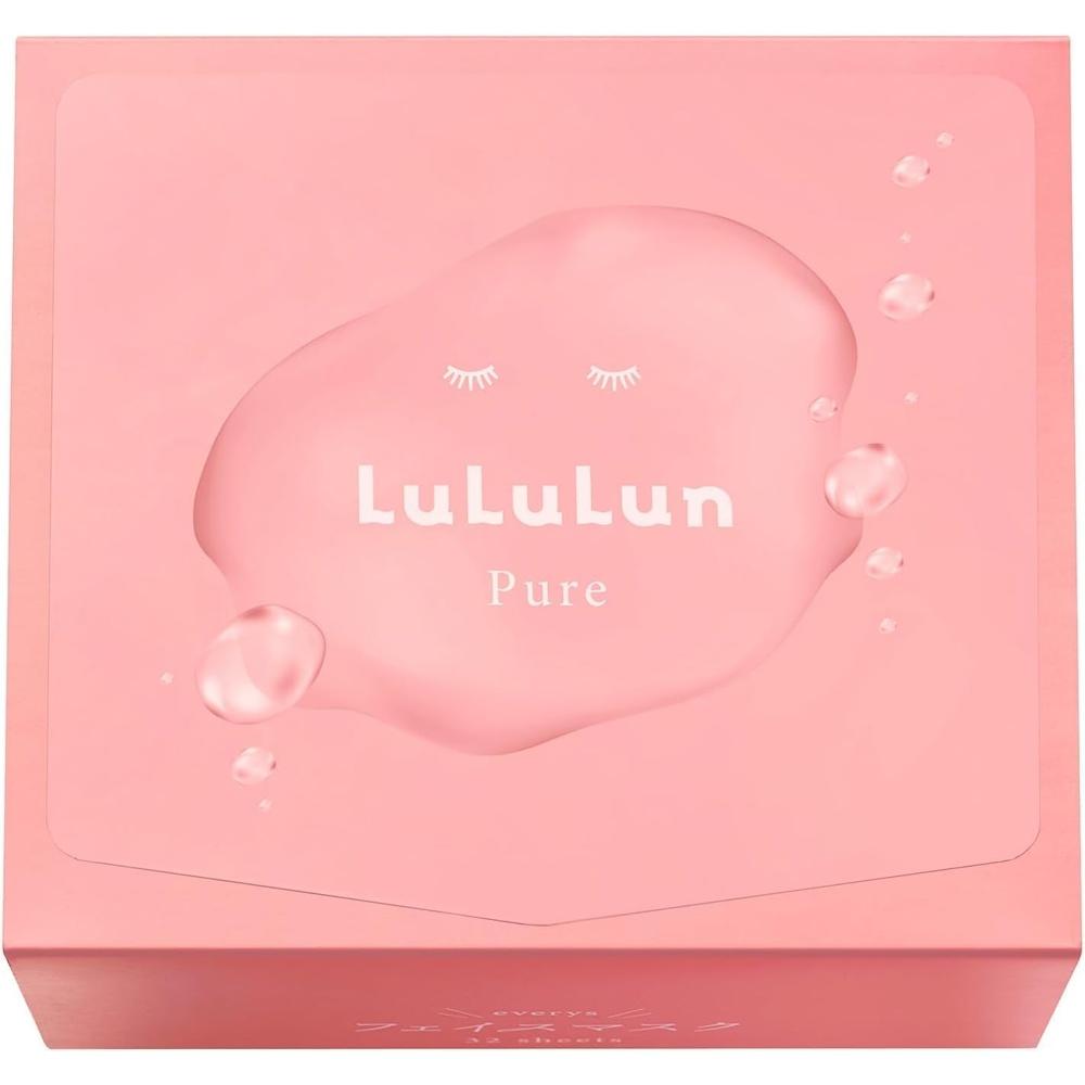 LuLuLun Pure Every s 32 Pieces Face Pack Sheet Mask Large Capacity Daily Skin Care
