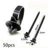 50pcs Nylon Cable Tie Wrap Fastening Adjustable Fastener Clips Car Pipe Fixed Zip Strap Kit All Reusable Motors Parts
