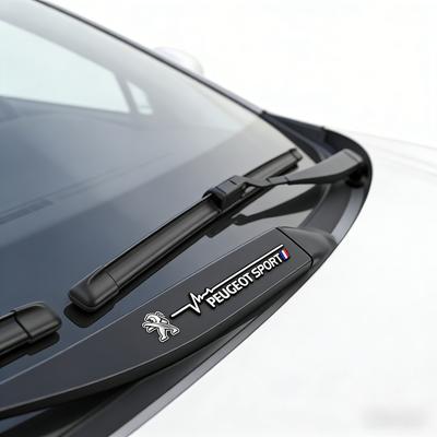 2pcs Wiper Stickers PVC Material Waterproof and Sunscreen Decals Car Decoration Accessories Suitable for Cars