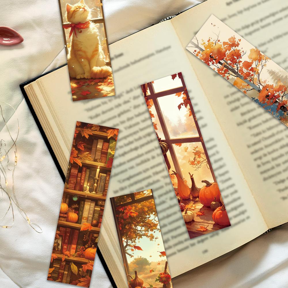 32pcs, Autumn Bookmarks, Back To School Season, Christmas, Halloween, Teacher's Day, Suitable for Readers and Birthday Gifts.