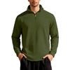 Autumn/Winter Business Casual Men's Loose-Fit Jacquard Half-Zip Sweatshirt with Small Check Collar