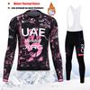 2027 UAE Team Winter Thermal Fleece Cycling Jersey Set Long Sleeve Bicycle Clothing MTB Bike Wear Maillot Ropa Ciclismo Cycling