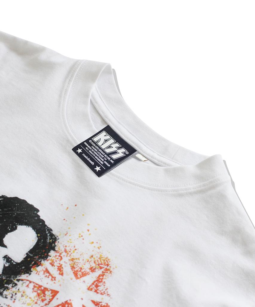 MAINBOOTH [Kiss] Firework T-Shirt (White)