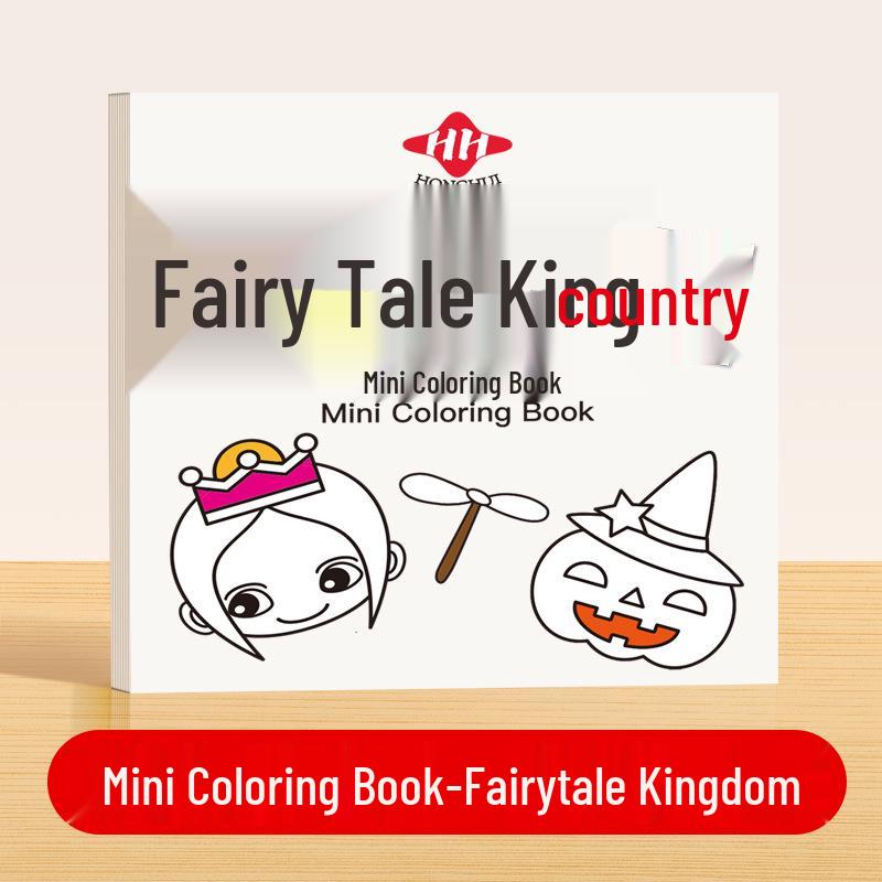 Convenient Mini Coloring Book for Kindergarten Kids: Doodling & Watercolor Fun