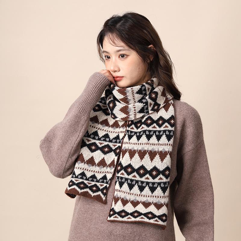 Upgraded and Thickened Bohemian Outer Wool Scarf Women's Scarf Xinjiang Xizang Autumn and Winter Scarf
