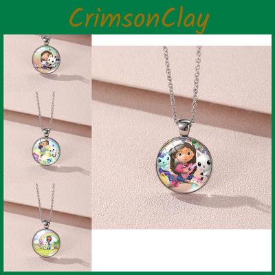 Exquisite Gabby's Dollhouse Cartoon Pendant Necklace With Stunning Glass Detail For Everyone