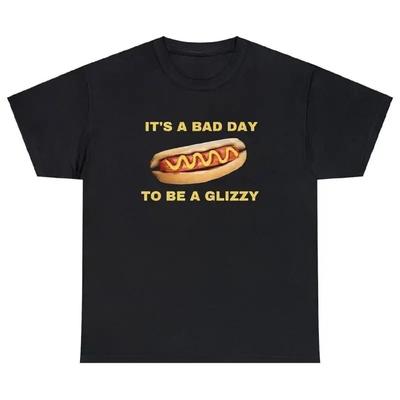 Schlechter Tag für einen Glizzy T-Shirt Lustiger Hotdog BBQ Essen Cookout Grillen Humor Tee