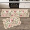 Minimalist Line Drawing Flower Kitchen Non Slip Floor Mat Waterproof Oil Proof Kitchen Strip Carpet Home Decoration
