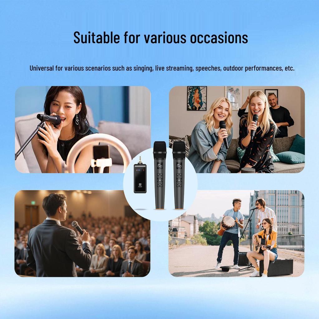 Reverb Universal Wireless Microphone: Home KTV, Outdoor, Stage, Live Broadcast, Professional 2.4G.