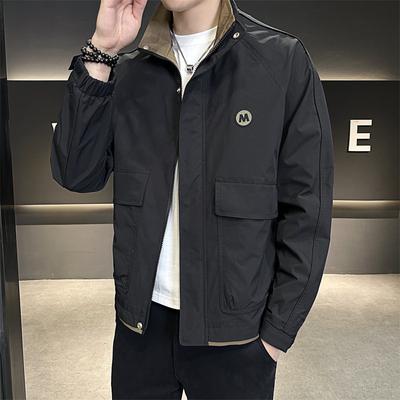 Stand Collar Jacket Men's Spring and Autumn New Early Spring Casual Workwear Men's Tops