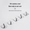 GOWKE 304 Stainless Steel Adhesive Wall Hook