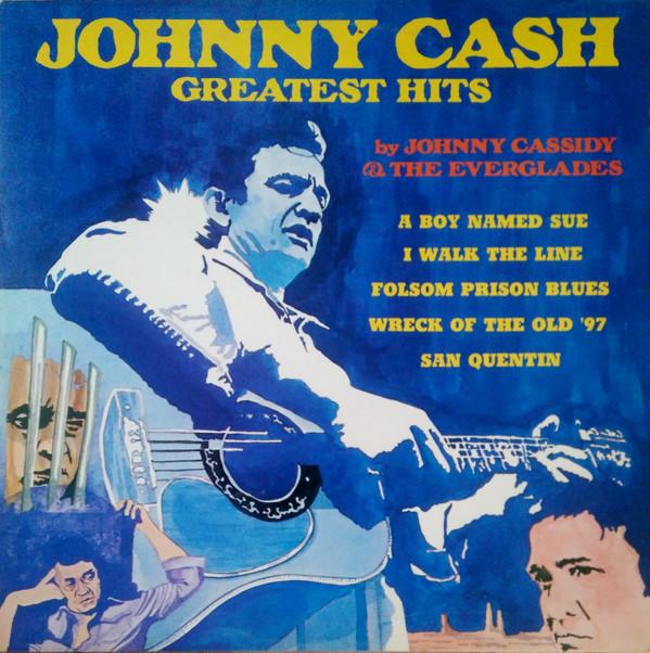 

LP Record JOHN CASSIDY THE EVERGLADES Johnny Cash Greatest Hits MER387 Stereo Gold Awa 1974 UK CountryFolk Used