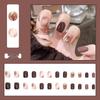 Douyin Trendy Blush False Nails: Pure, Sexy, and Removable Jelly Gel Nail Tips with Whitening Effect