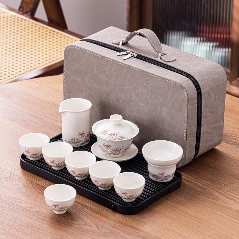 Ceramic Portable Travel Tea Set, Household Gift, Business Company To Send Customers High-end Gifts