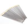 22Pcs Knitting Needles Stainless Steel Straight Single Pointed   Wool Weaving Tools(35cm )