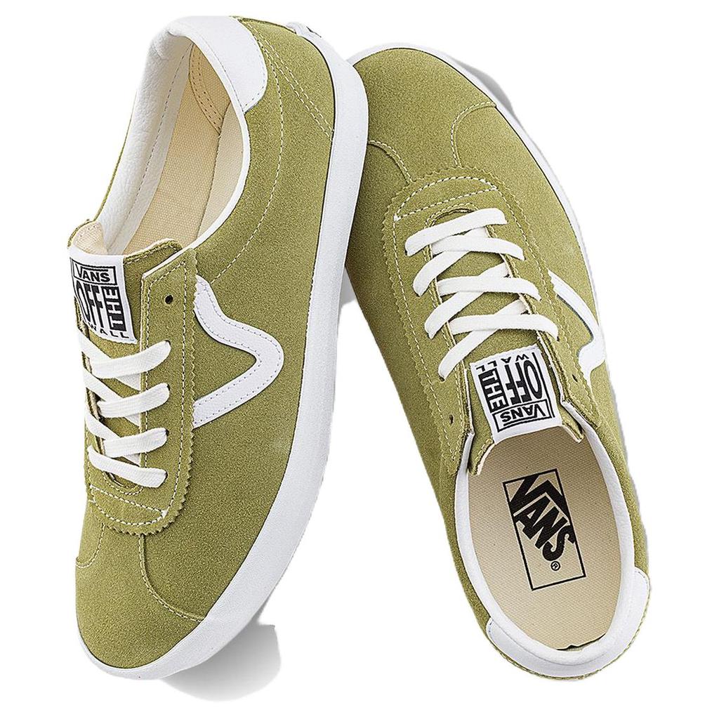 Vans Sport Slip Resistant Durable Low Top Skate Shoes Unisex Sneakers Green White VN000CTDBD4