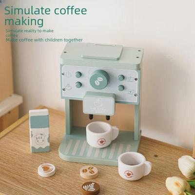 Playhouse Coffee Machine & Kitchen Accessories Toy: Dollhouse Birthday Gift for Girls