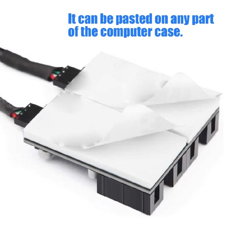 USB 2.0 9Pin Header Male to 2/4 9Pin Female Adapter Cable for Motherboards Internal Port Multiplication