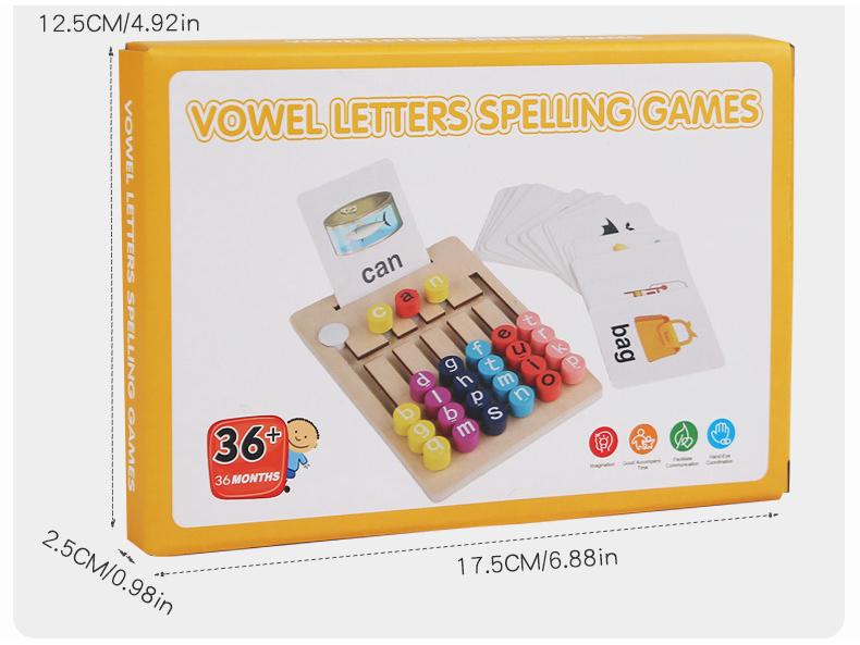 Children's Vowel & Logic Educational Toy for Early Learning & Intellectual Development