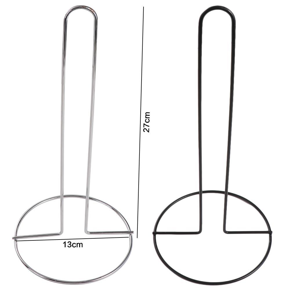 Schwarz/Silber Vertikaler Serviettenhalter Edelstahl Taschentuchständer Esstisch