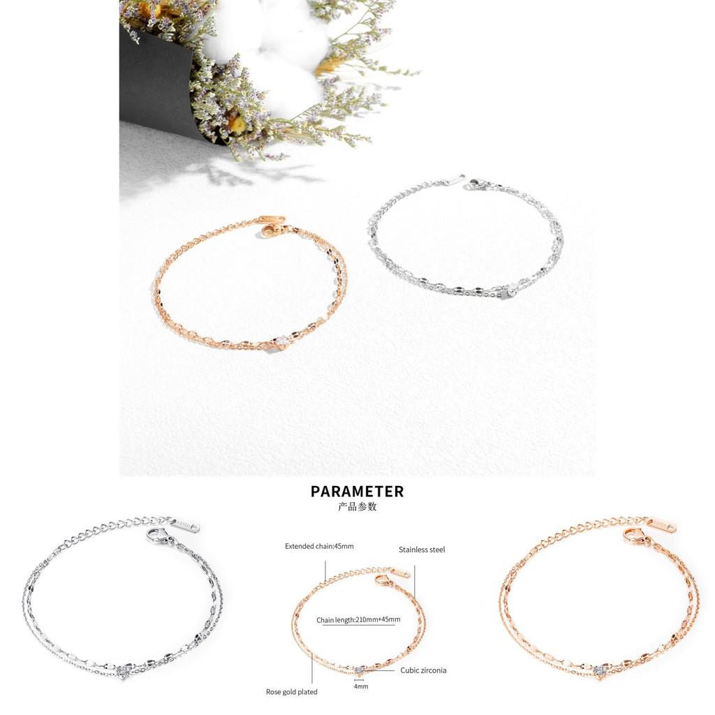 Wholesale French Style Luxury Titanium Steel Anklet Trendy And Minimalist Foot Accessories