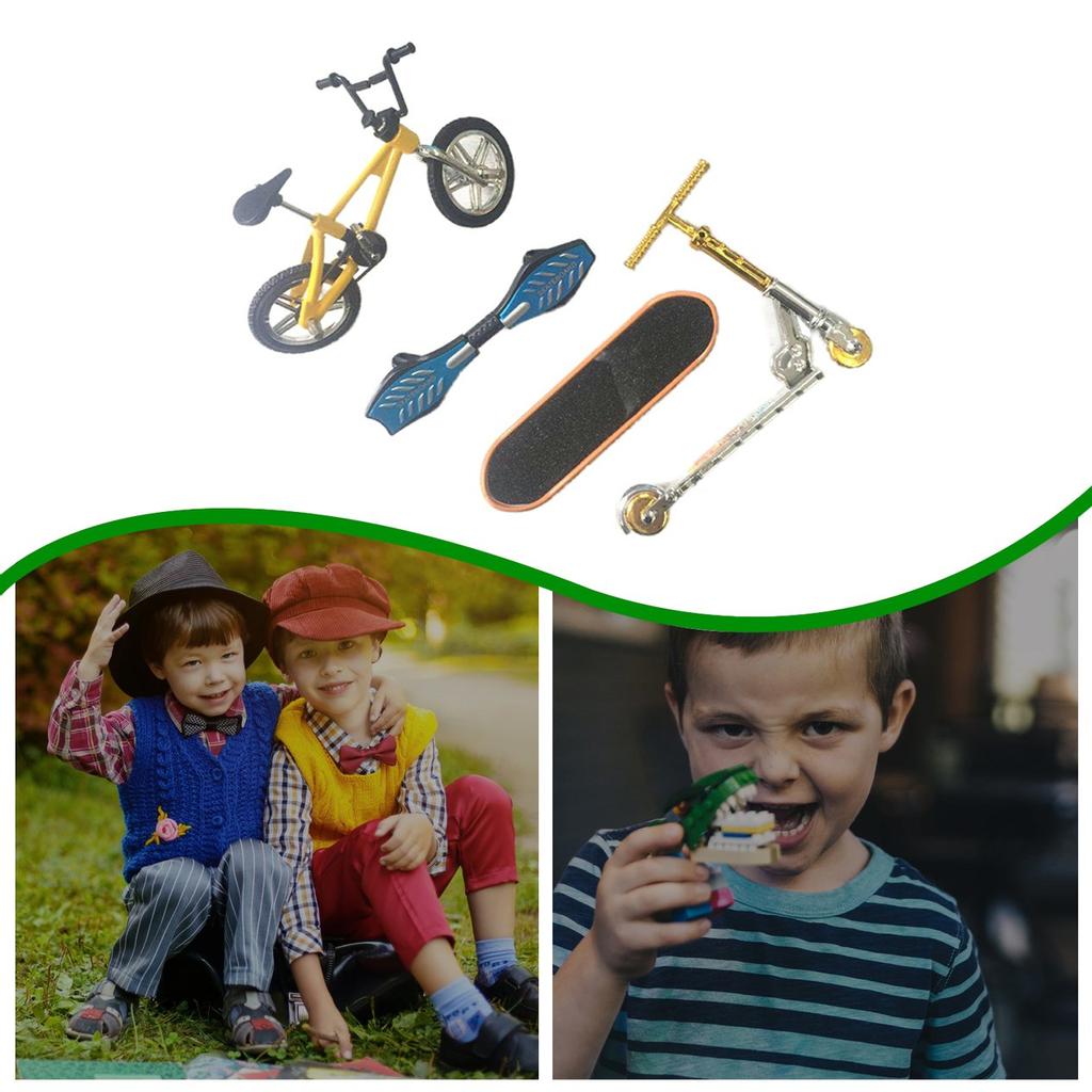 Buy Flexible and Fun Finger Cycling Finger Skateboard Toy Set at