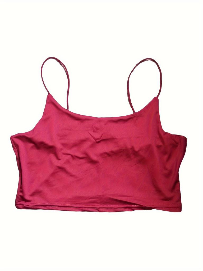 Top Y2K Dos Nu Pois Bretelles Spaghetti – WANWEN Cami Court Sexy Écharpe