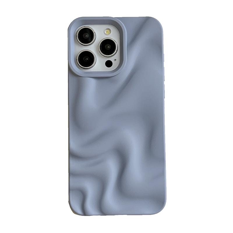 Mint Green Violet Fold Pattern TPU Phone Case For For Iphone 16 Pro Max 1 13 14 12 11 Soft Silicone Back Cover iPhone 15