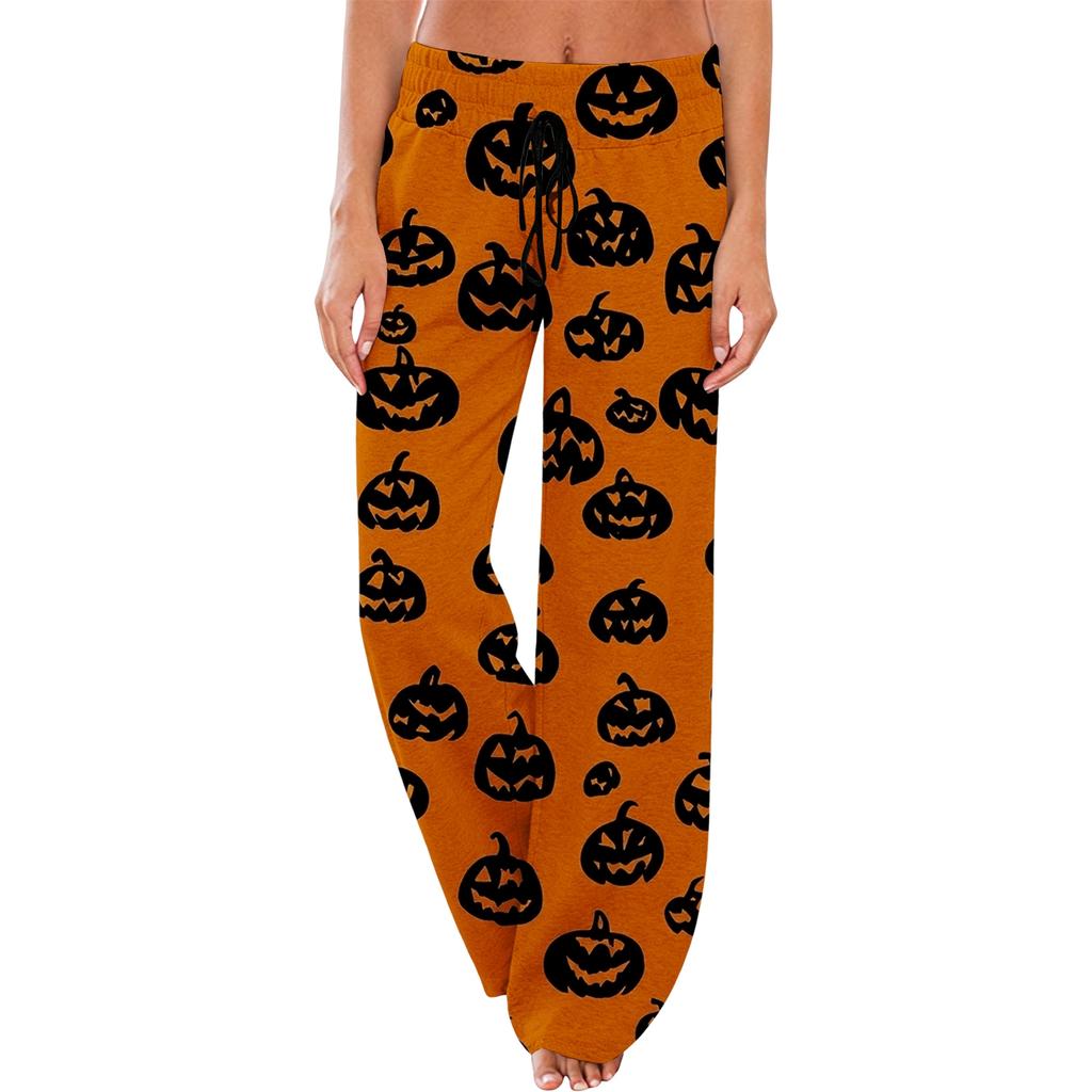 Women's Christmas Print Pajama Pants, Soft Casual Sweatpants for Holiday Lounging and Sleeping