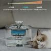 Pet Water Fountain for Cats Dogs-Foldable Portable Waterproof Smart Fountain Automatic Circulation Filtered Running Water Love