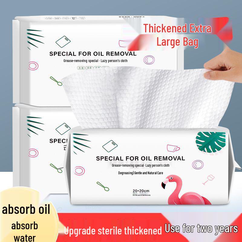Thick Disposable Oil & Water Absorbent Dishwashing Cloths for Kitchens