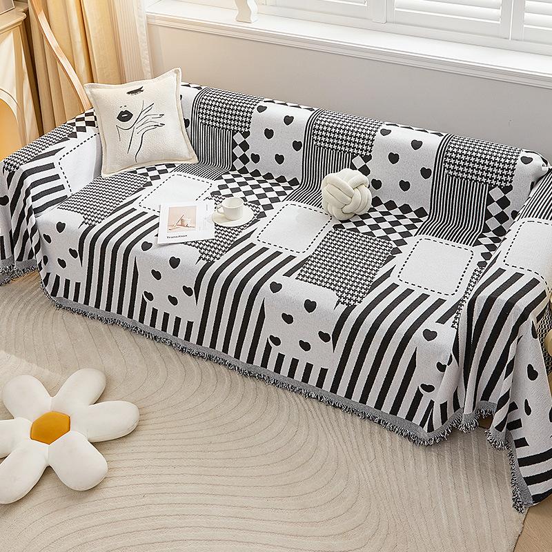 

INS стильный чехол для дивана, ткань, простой современный универсальный универсальный нескользящий чехол для диванной подушки, полотенце, универсальный чехол для дивана Four Seasons 180*130cm