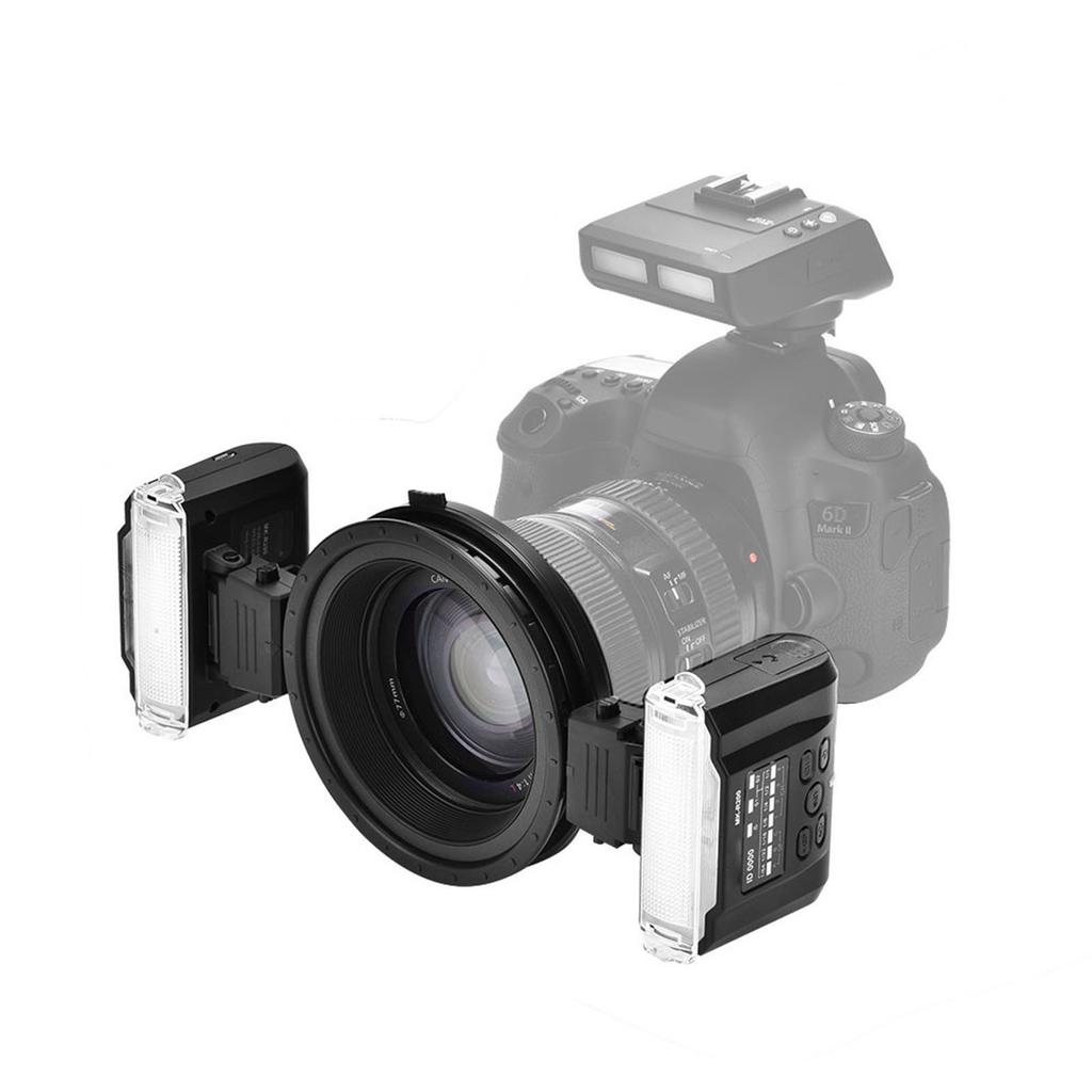 Meike MK MT24 Trådløs Dual Flash Speedlite Udløser Makrofotografering til Nikon Kamera
