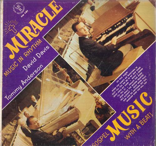 LP Record TOMMY ANDERSON, DAVID DAVIS - Miracle Music 141 MIRACLE REVIVAL 1968 US Country/Folk Used