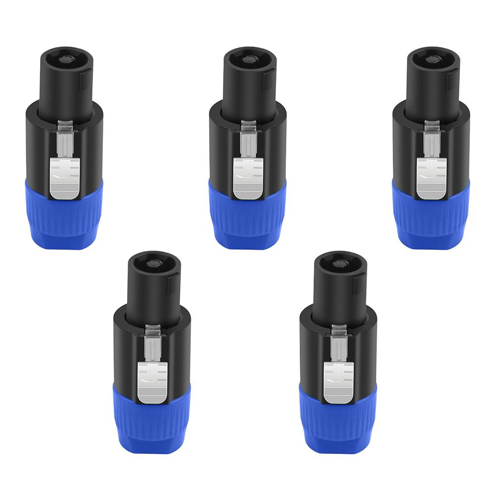 10Pcs/Lot 4-Pole 4Pin NL4FC Connector Ohm Plug Speaker Audio Cable Plug Adapter 4 Pin Speakon Female Jack Accessories