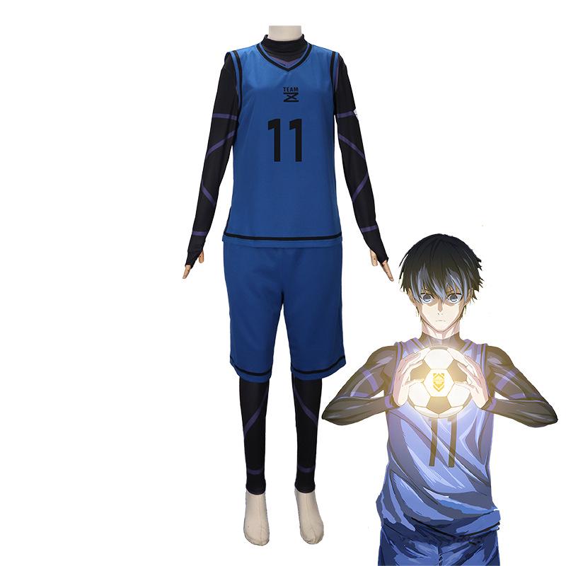 Blue Lock Anime Cosplay Jersey: Kiyoshi Ichi, Meguru Bachira, Hyoma Chigiri, Rensuke Kunigami