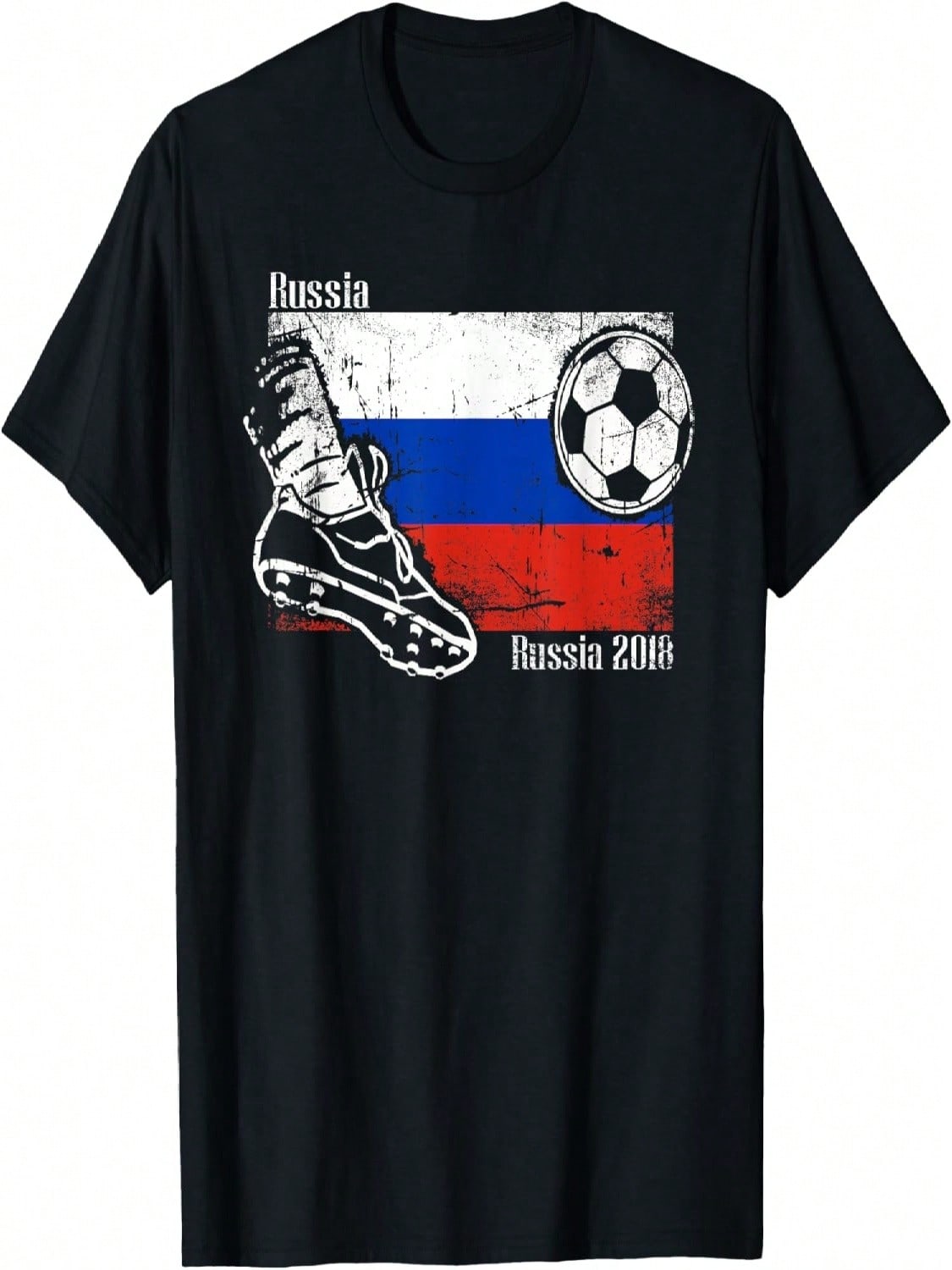 2018 Team Russia Soccer Cup T-Shirt Russian World Flag S разноцветный
