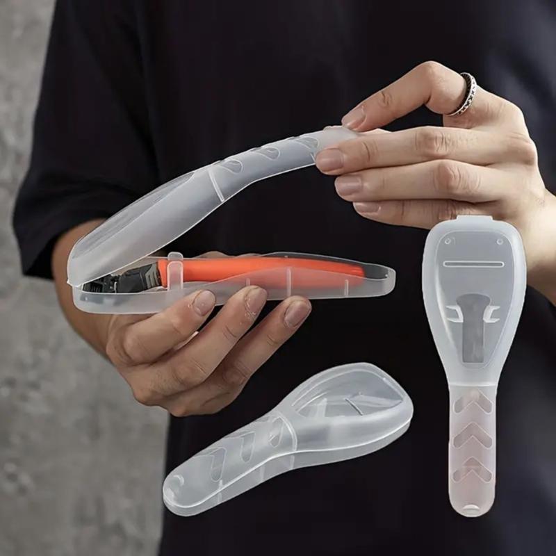 Portable Portable Shaver Holder Box With Clear Visibility Travel Essential Bathroom Accessories Storage Container