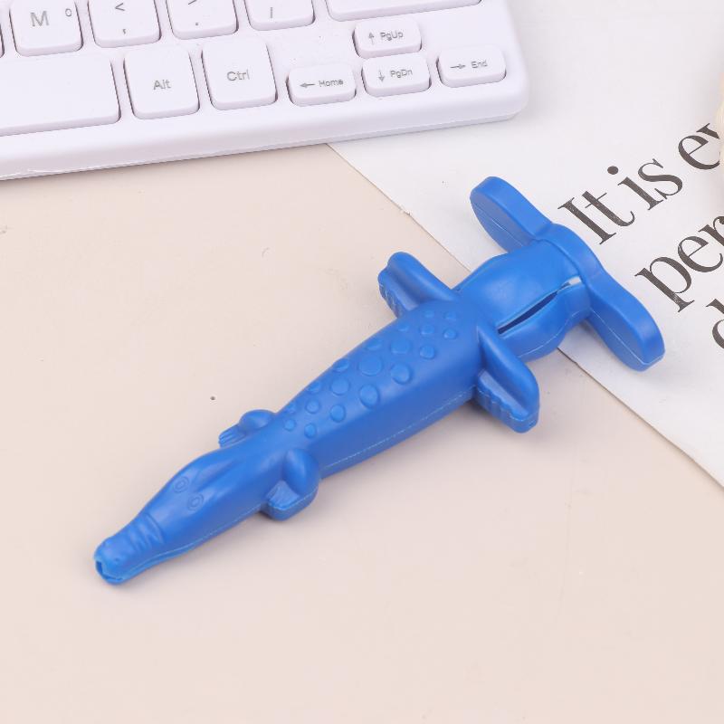 1 ks opakovaně použitelný roztomilý ochranný kryt na jehlu ve tvaru krokodýla, kryt na zubní stříkačku, nástroj pro zubního lékaře na injekční podávání