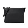 Epe Genuine Leather Sacoche Shoulder Bag with Large Capacity Men's Zipper, (Black)