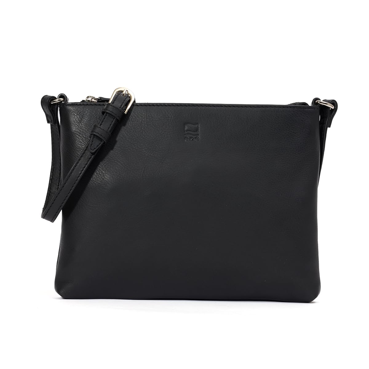 

epe Сумка-сакош из натуральной кожи через плечо большой вместимости на молнии для мужчин, (черный) чёрный