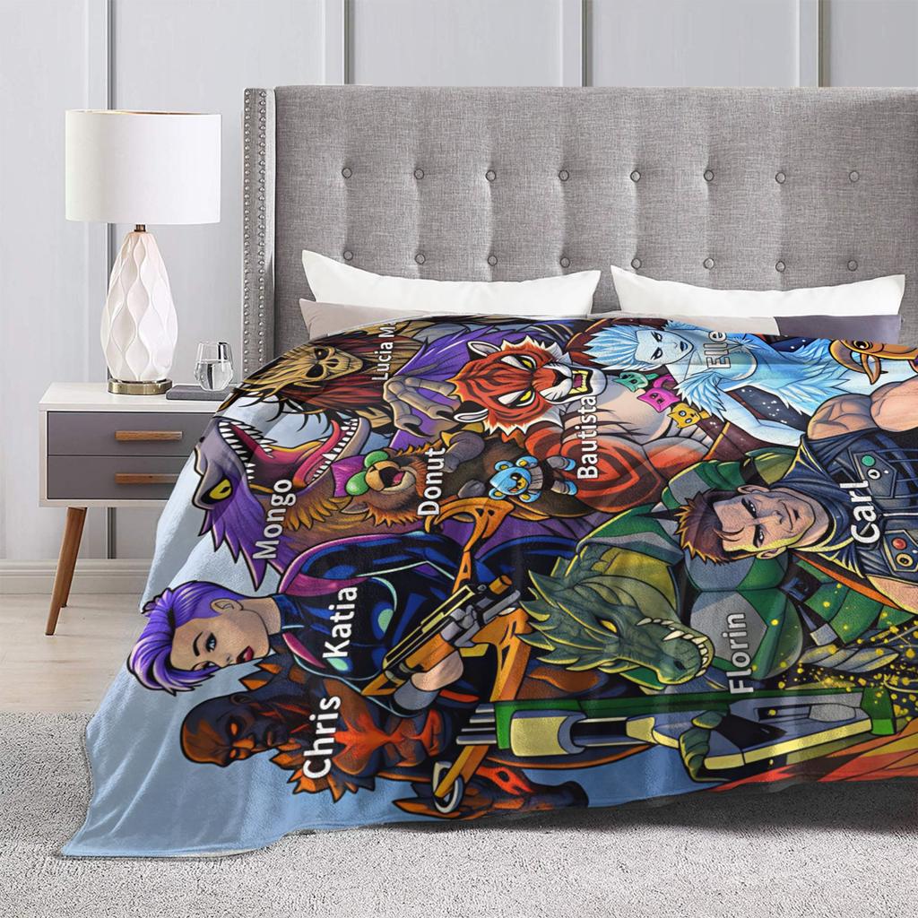 Dungeon Crawler Carl Blankets Soft Fluffy Plush Throw Blanket For Couch Bed Airplane Travel Flannel Bedspread Bed Cover