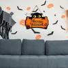 Wooden Spooky Halloween Welcome Door Sign Funny Wall Hanging Pendant  Kids