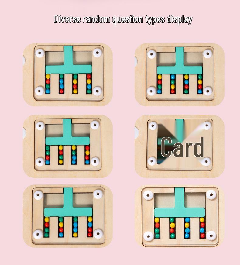 Wooden Rolling Ball Maze Game: Toddler Puzzle for Hand-Eye Coordination and Early Education
