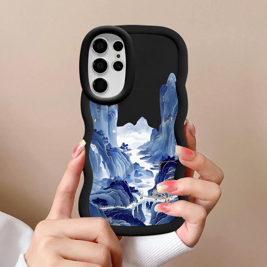 Soft Phone Cover Case for Samsung Galaxy S24 S20 FE S22 Ultra A26 S21 A25 S25 S23 Plus A35 A54 A24 A34 A55 A36 Mountains Waters