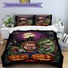 3pcs Duvet Cover Set (1*Duvet Cover + 2*Pillowcase, Without Core), Bride of Chucky Print Bedding Set, Bedroom Decor, All‑Season, Birthday Gift