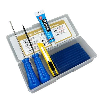 Motorcycle Tire Repair Kit, Puncture Tire Repair Kit | Tire Patch Kit Portable Tire