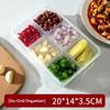 Refrigerator Freezing Organizer Square Storage Box Food Container Fruit Vegetables Storage Box Reusable Kitchen Storage Supplies