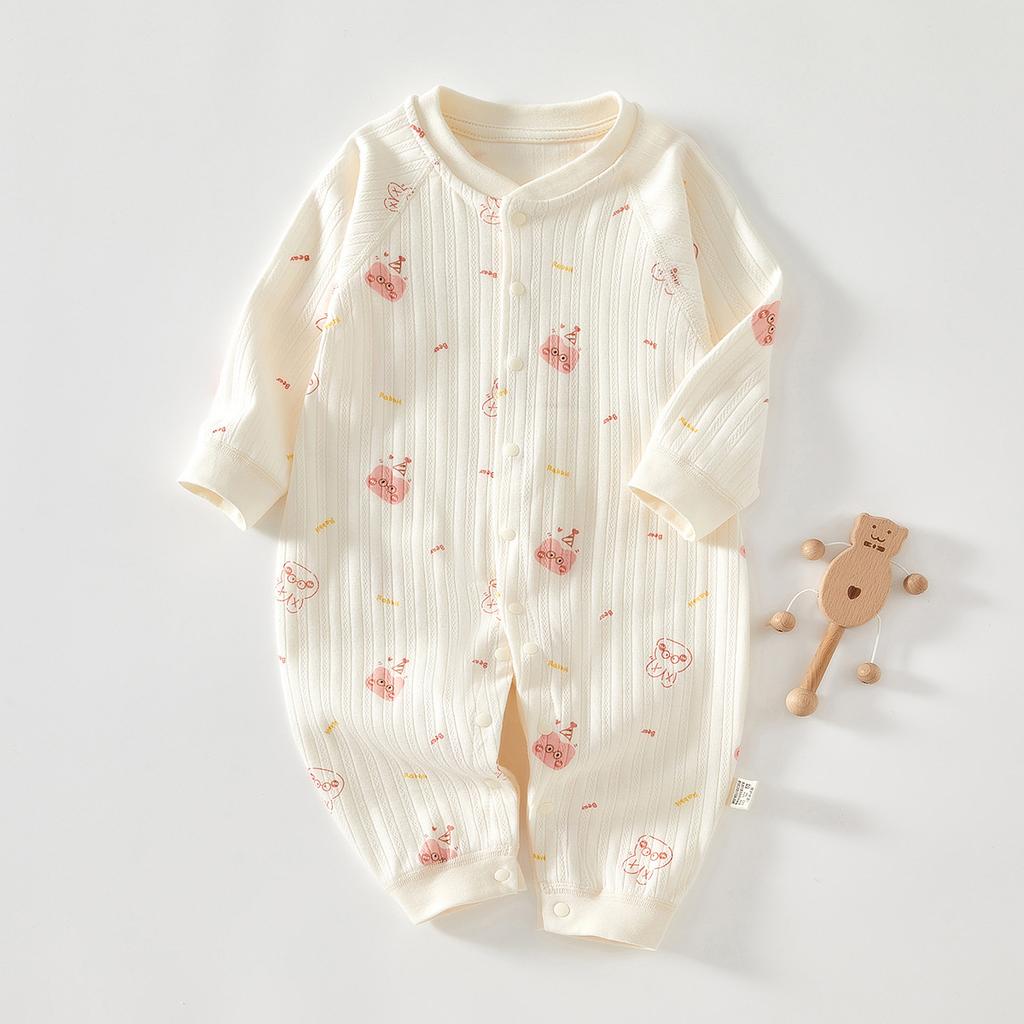 Newborn Baby Clothes Cotton Long Sleeve Romper Soft Infant Onesie Spring Autumn Winter Pajamas Crawling Suit